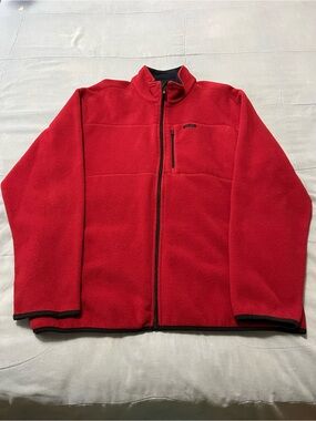 Women’s Red Full-Zip Fleece Jacket